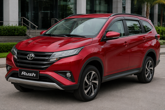 Toyota Rush SUV available for self-drive and chauffeur car rental in the Philippines.